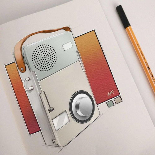 手绘口粮 超干净的产品设计手绘草图分享与书画院灵感